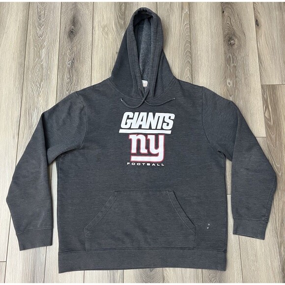 New York Giants Football Gray Hoodie Sweatshirt Mens Size Large NFL Team Apparel - Picture 2 of 9